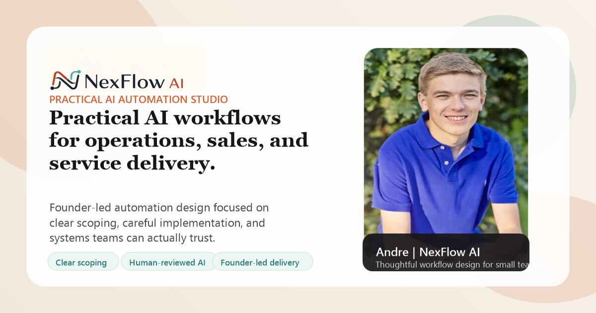 NexFlow AI | Practical AI Automation For Operations, Sales, And Service ...